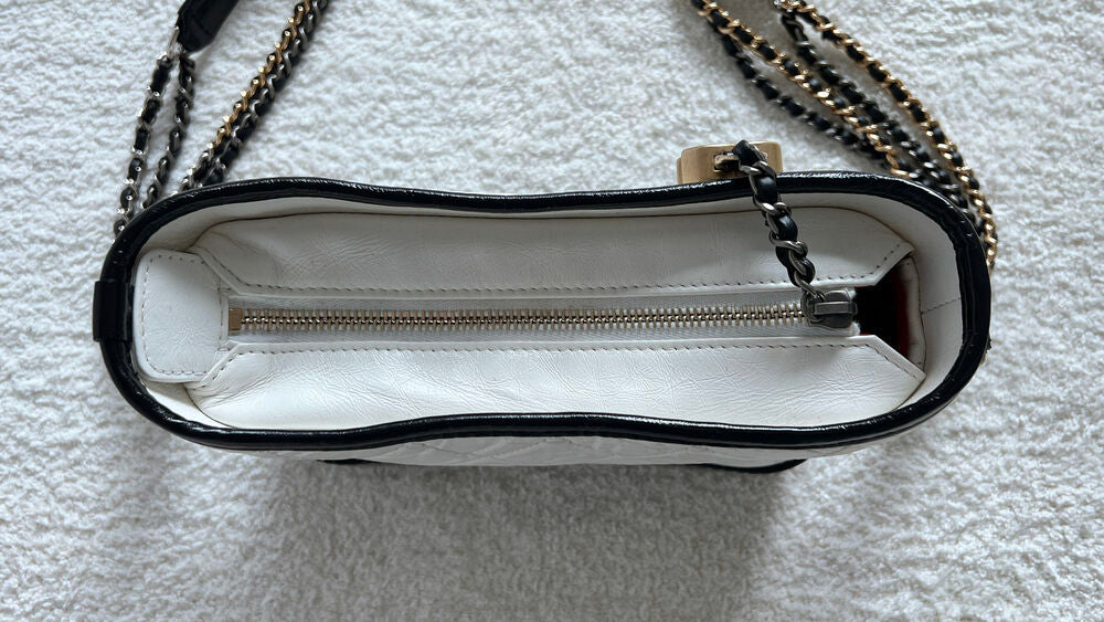 CHANEL GABRIELLE HOBO BAG SMALL WHITE