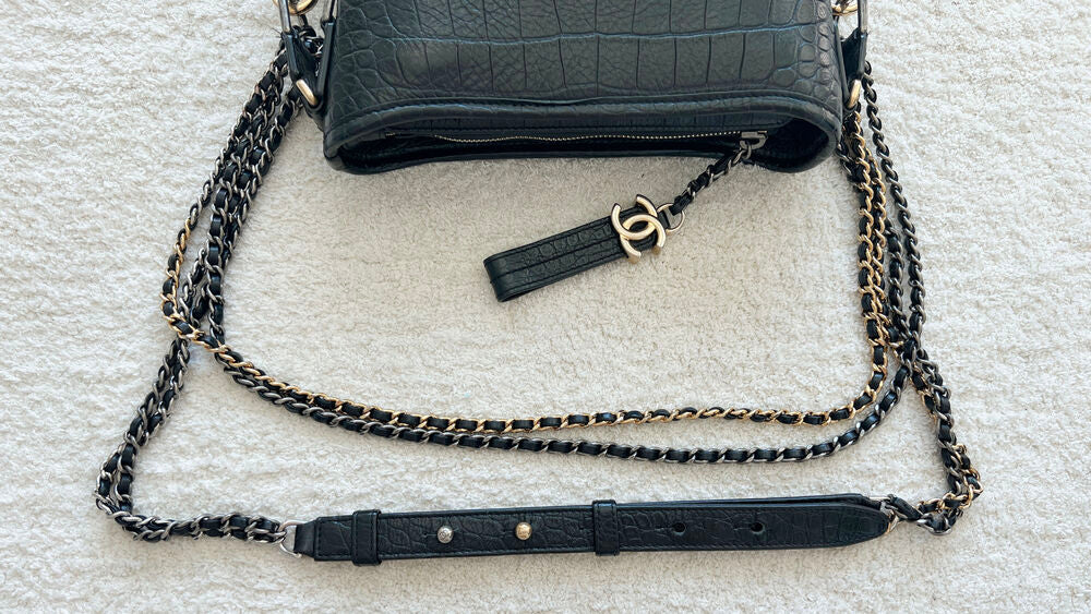 CHANEL GABRIELLE HOBO CROCODILE SMALL BAG