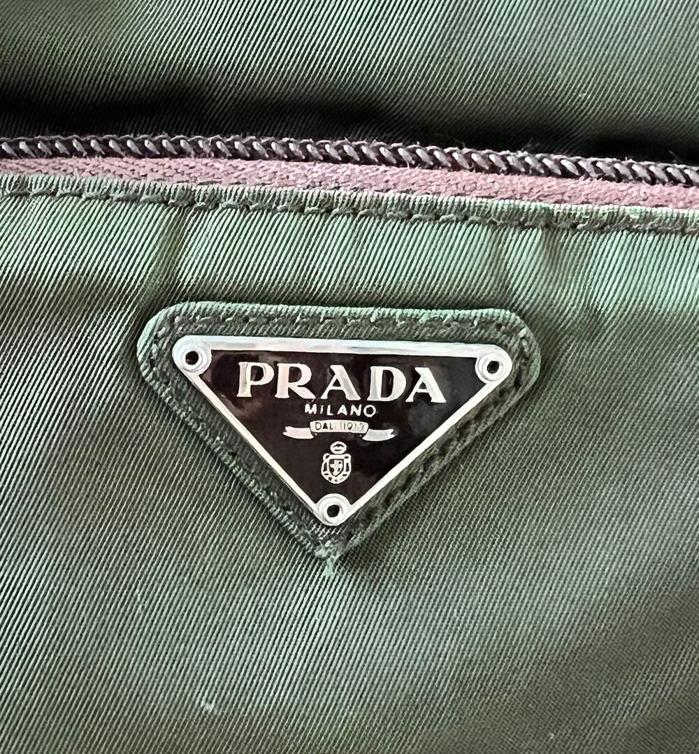 PRADA KHAKI POCONO NYLON MINI BACKPACK