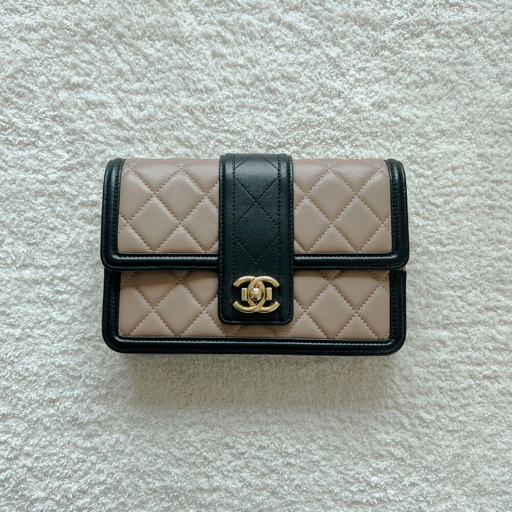 CHANEL TWO-TONE FLAP WOC