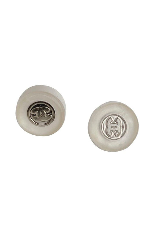 CHANEL NEUTRAL ROUND EARRING