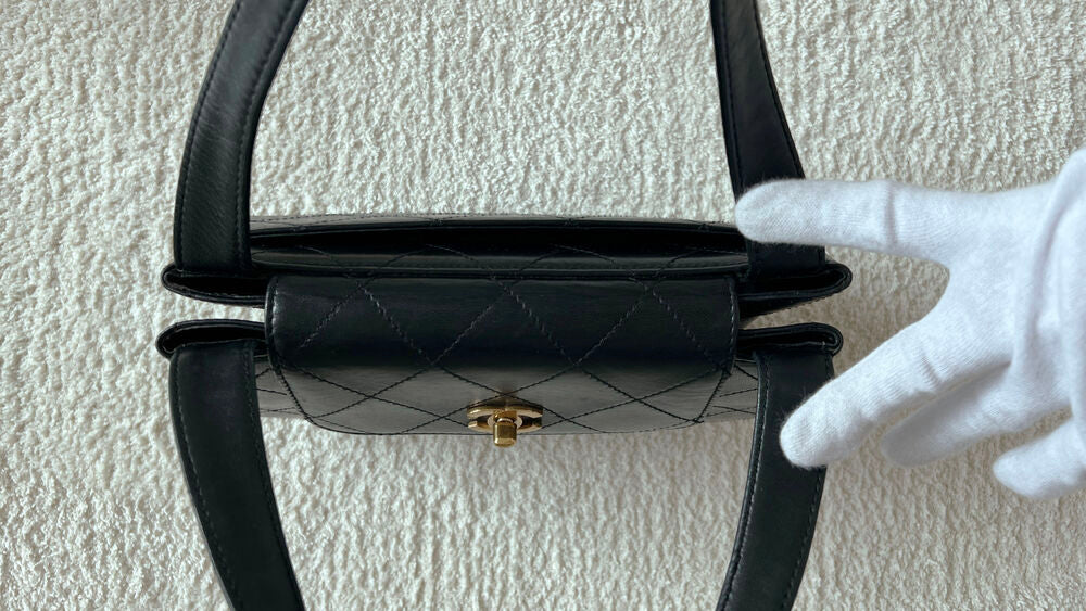 CHANEL 90'S VINTAGE TURN-LOCK KELLY BAG