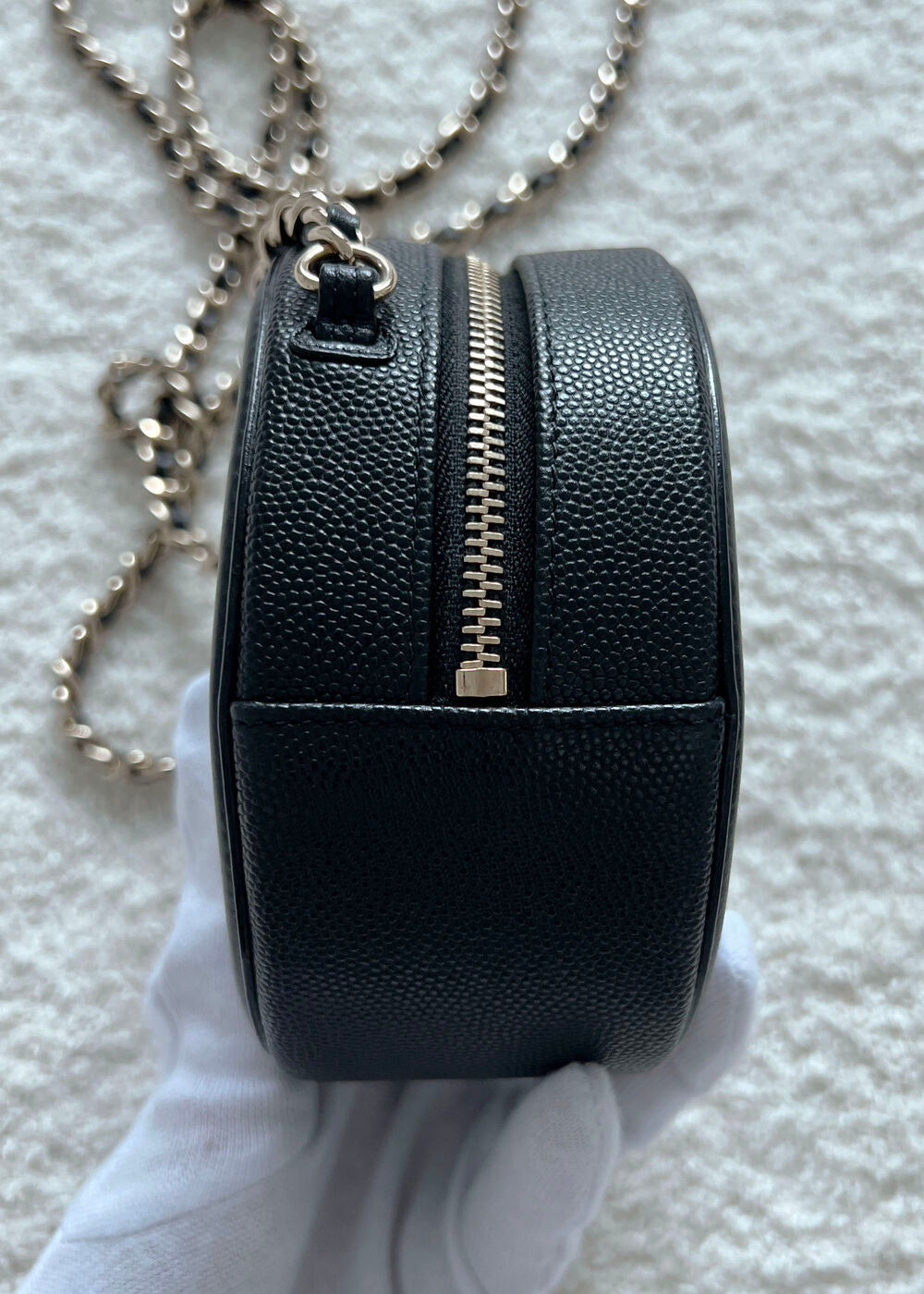 CHANEL CAVIAR MINI ROUND BAG