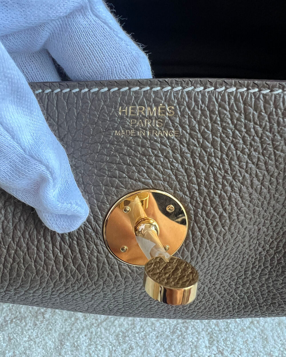 HERMÈS LINDY 30 ÉTOUPE