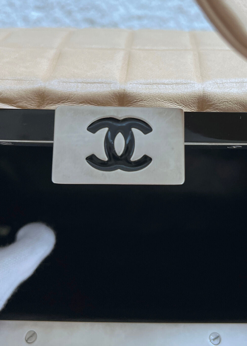 CHANEL CHOCO BAR TOTE BAG