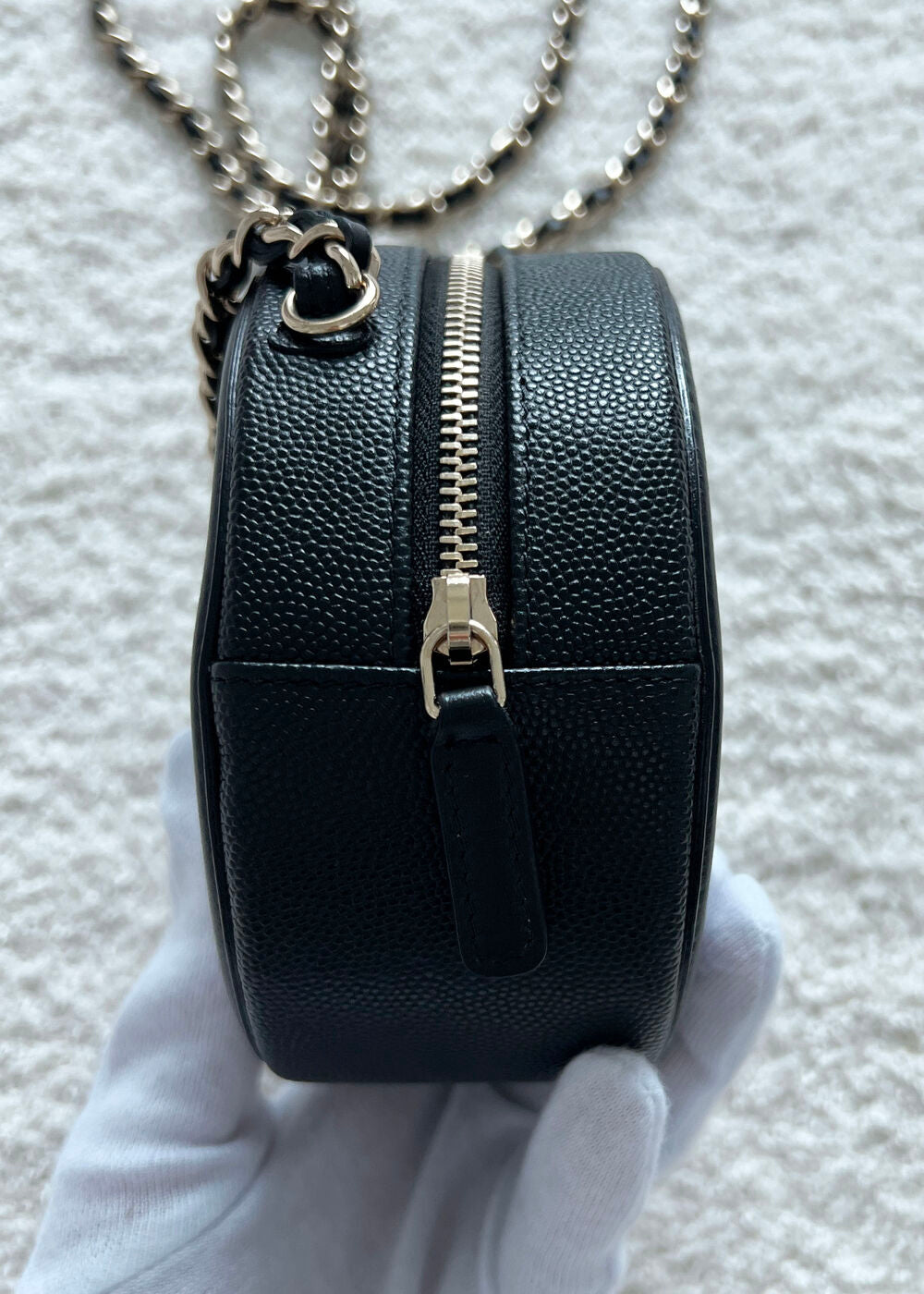 CHANEL CAVIAR MINI ROUND BAG