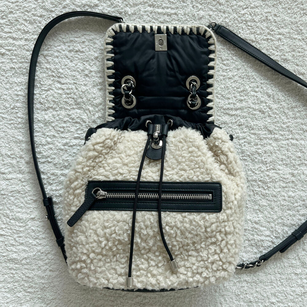 CHANEL COCO NEIGE SHEARLING BACKPACK