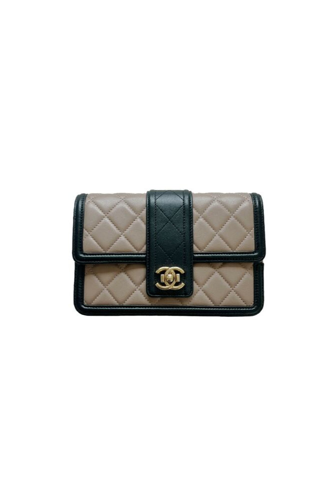 CHANEL TWO-TONE FLAP WOC