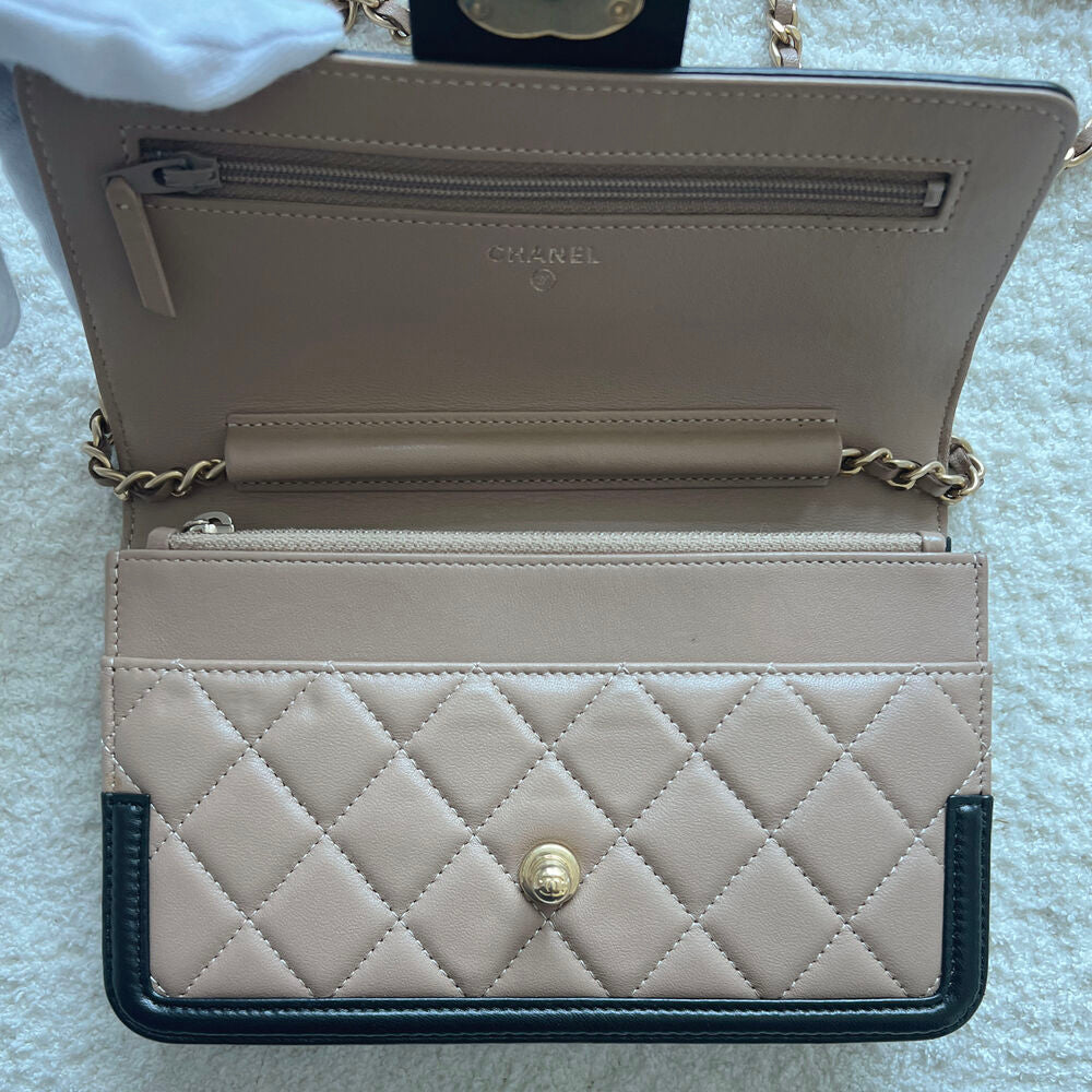 CHANEL TWO-TONE FLAP WOC