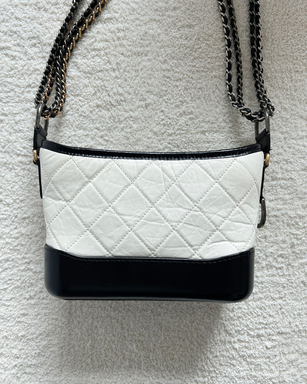 CHANEL GABRIELLE HOBO BAG SMALL WHITE