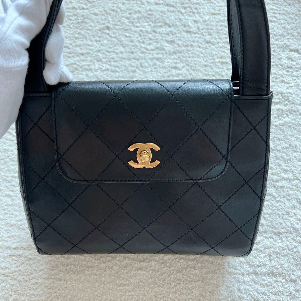 CHANEL 90'S VINTAGE TURN-LOCK KELLY BAG