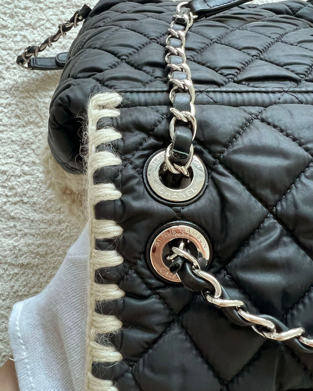 CHANEL COCO NEIGE SHEARLING BACKPACK