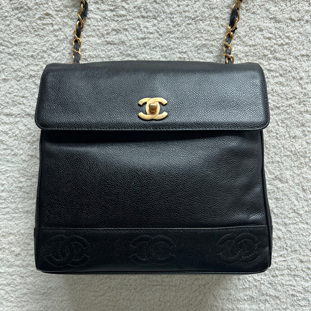 CHANEL TRIPLE COCO CHAIN SHOULDER BAG