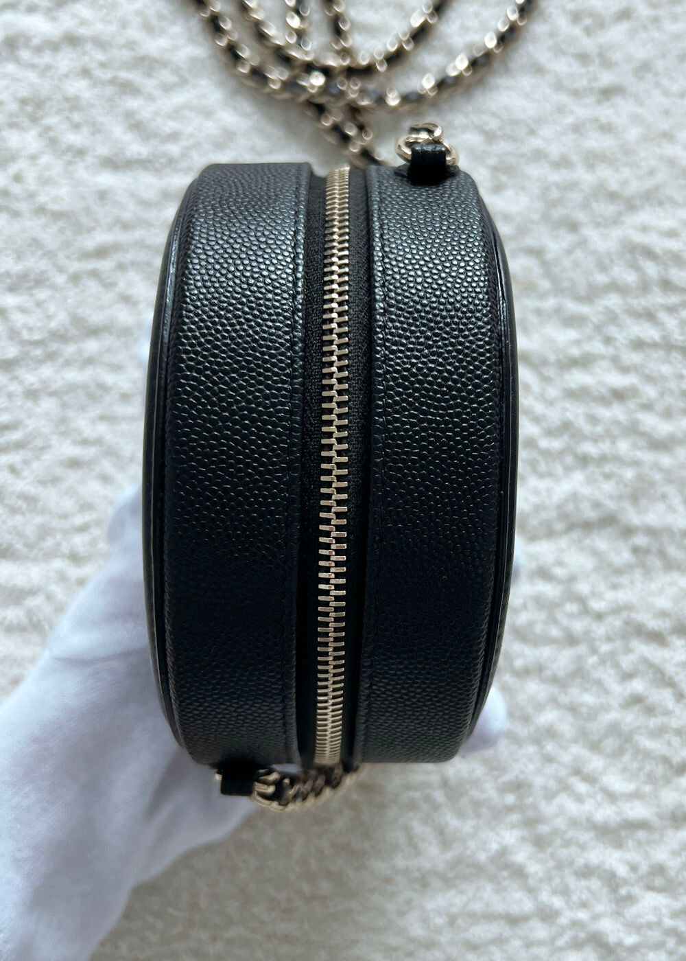 CHANEL CAVIAR MINI ROUND BAG