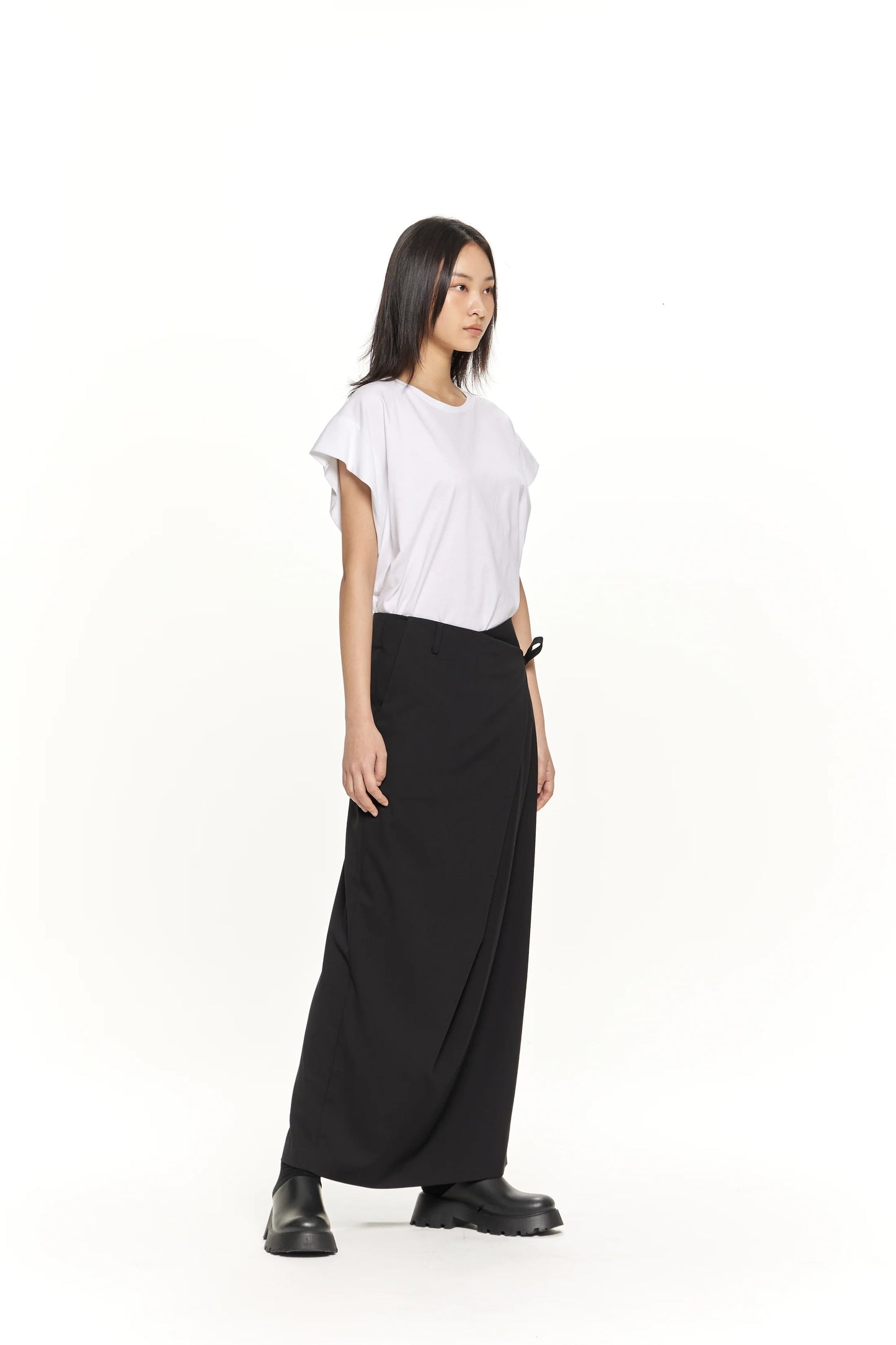 GDeL SIDE STRAP MAXI SKIRT