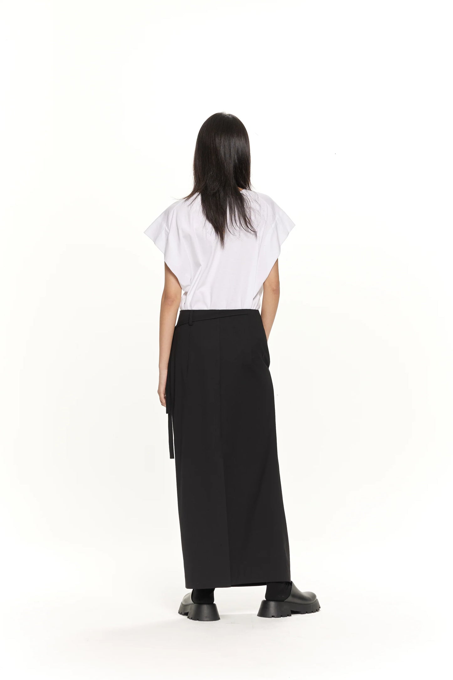 GDeL SIDE STRAP MAXI SKIRT