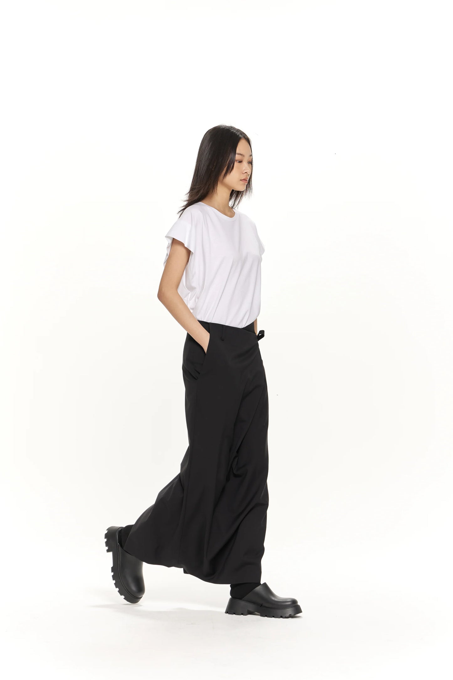 GDeL SIDE STRAP MAXI SKIRT