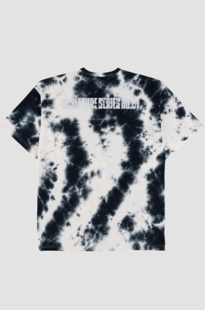 PEOPLE OF THE WORLD TIE - DYE OVERFIT T SHIRT BLACK