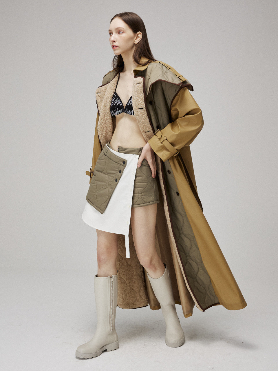 MMAM QUILTING SIGNATURE TRENCH COAT 