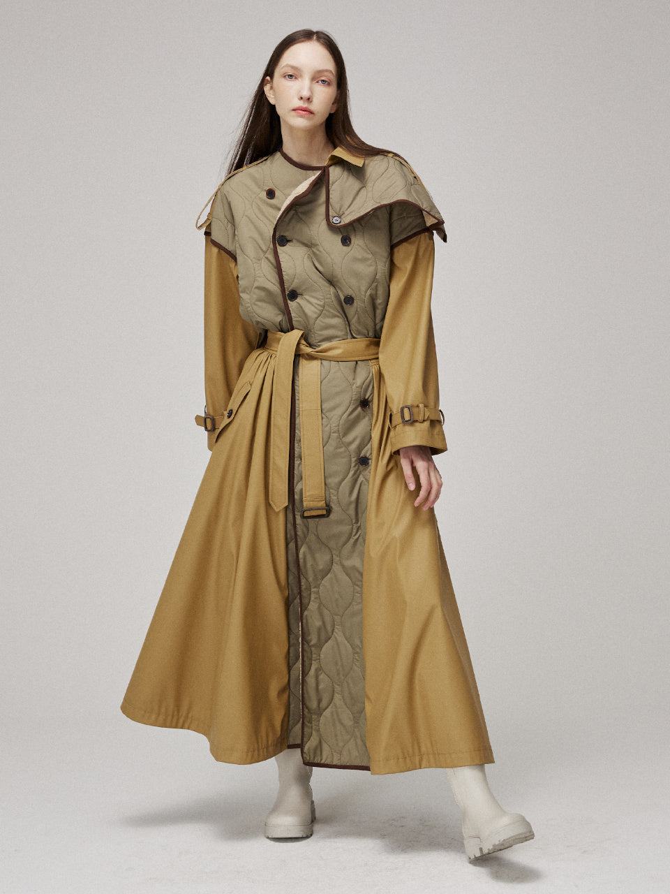 MMAM QUILTING SIGNATURE TRENCH COAT 