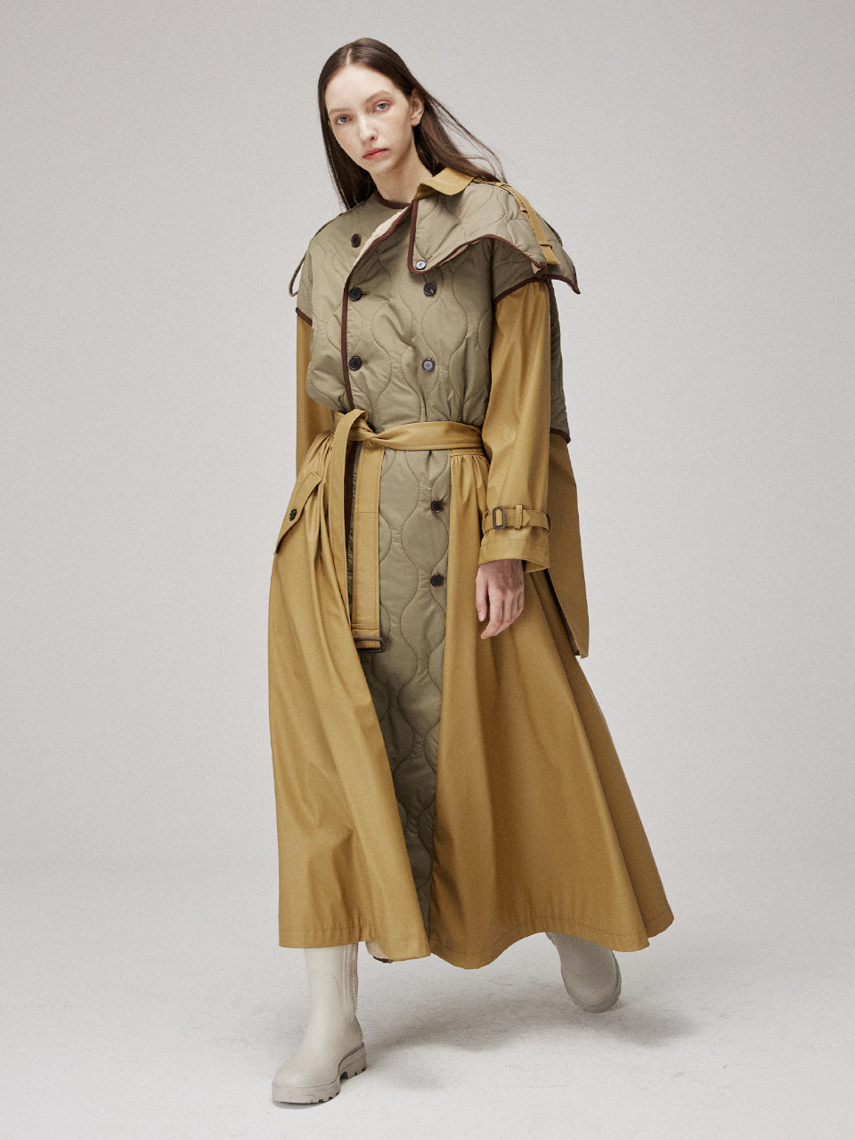 MMAM QUILTING SIGNATURE TRENCH COAT 