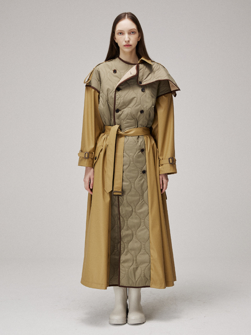 MMAM QUILTING SIGNATURE TRENCH COAT 