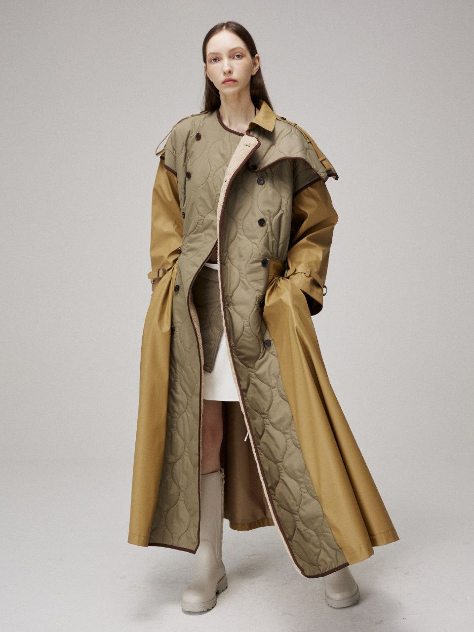 MMAM QUILTING SIGNATURE TRENCH COAT 