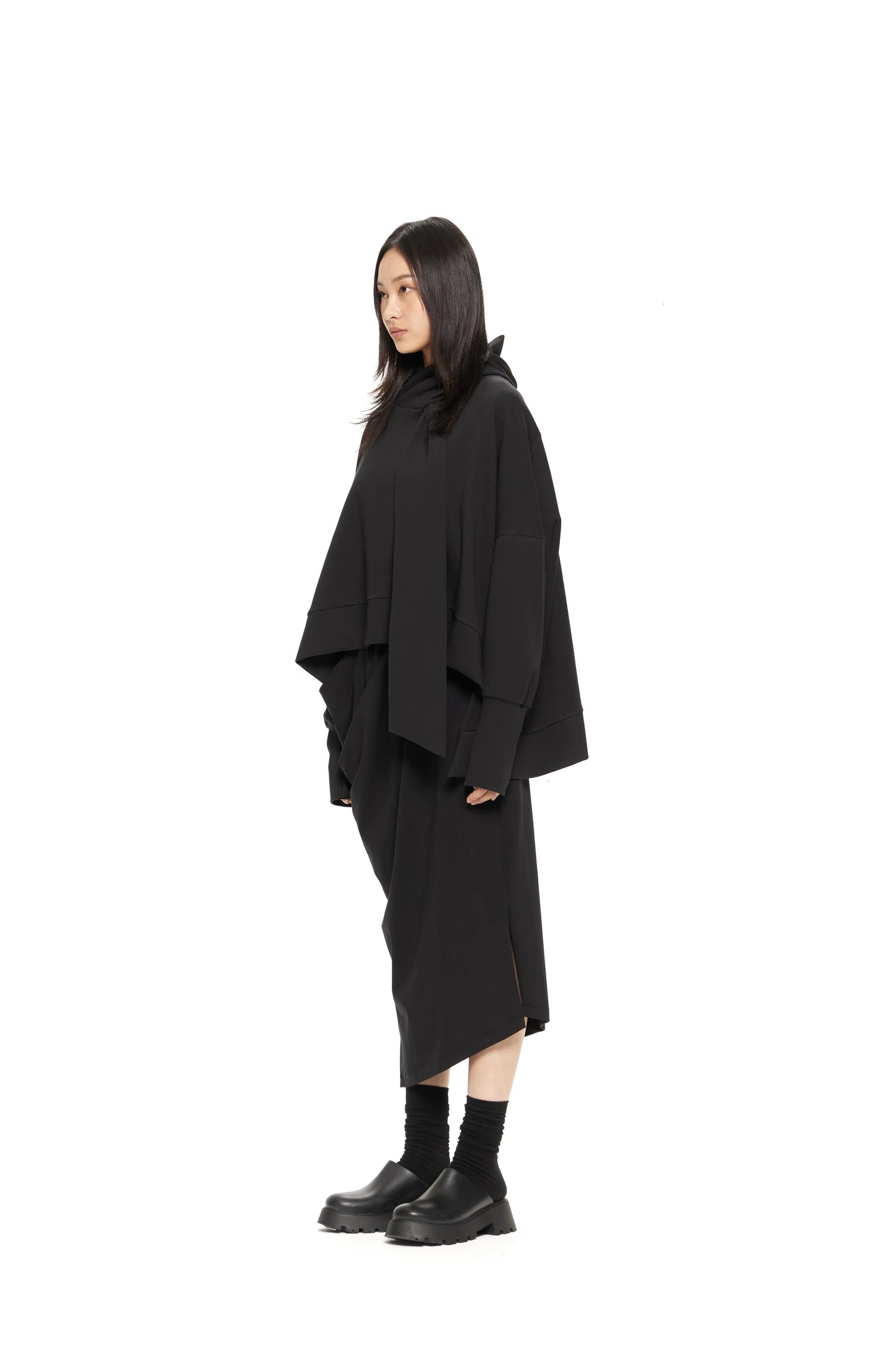 GDeL RECYCLED ONE POCKET SKIRT BLACK