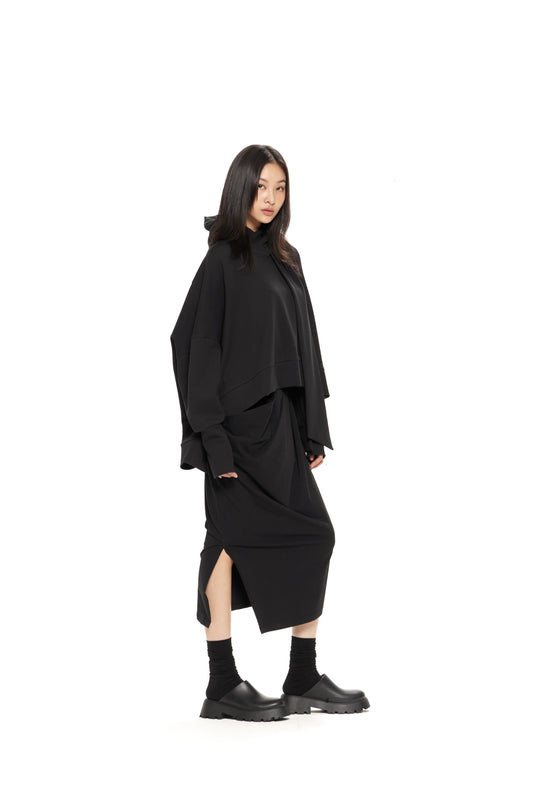 GDeL RECYCLED ONE POCKET SKIRT BLACK