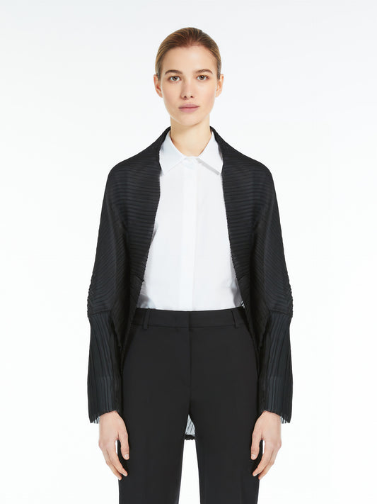 MAXMARA PLISSÉ-PLEATED SHRUG