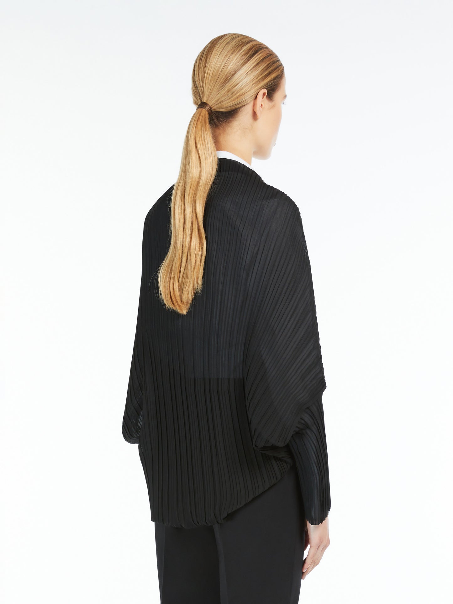 MAXMARA PLISSÉ-PLEATED SHRUG