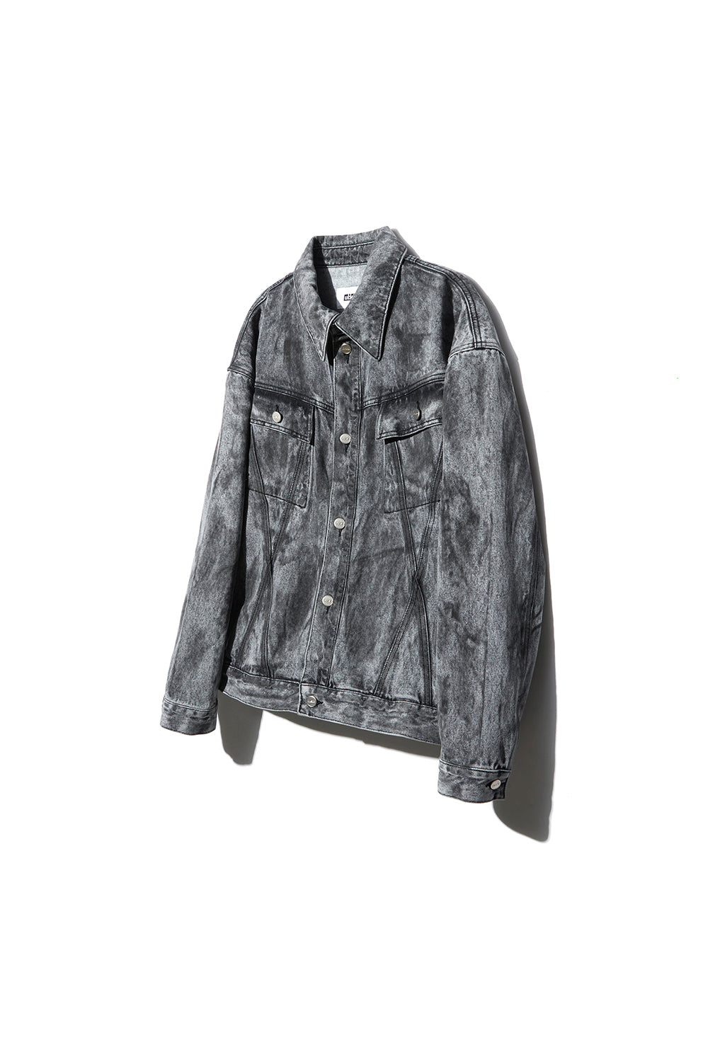 UL:KIN DIRTY WASHED COTTON JACKET DUSTY BLACK