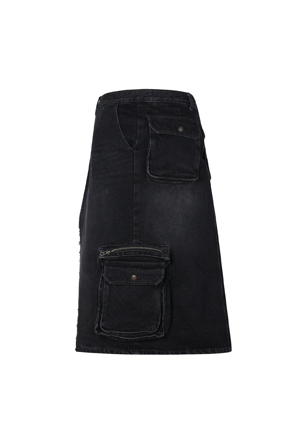 UL:KIN ATYPICAL CARGO MIDI SKIRT CHARCOAL