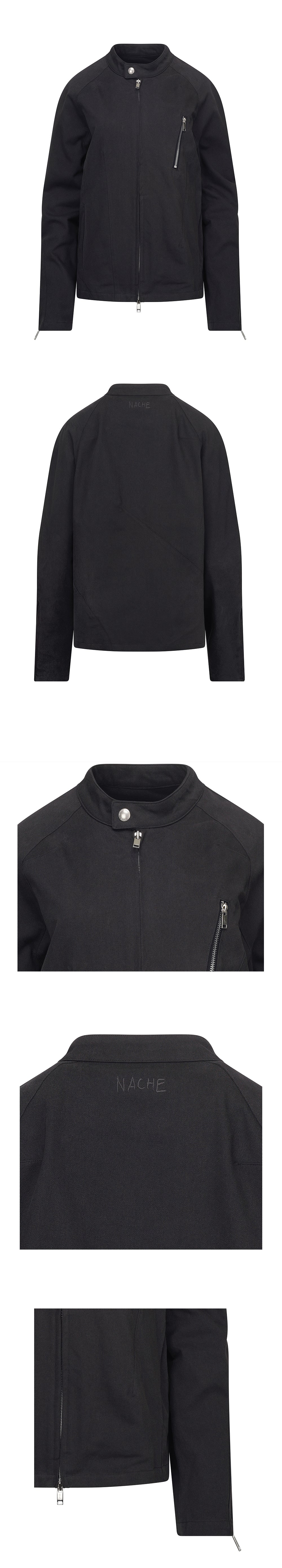 NACHE SEAM LINE RIDER JACKET  CHARCOAL