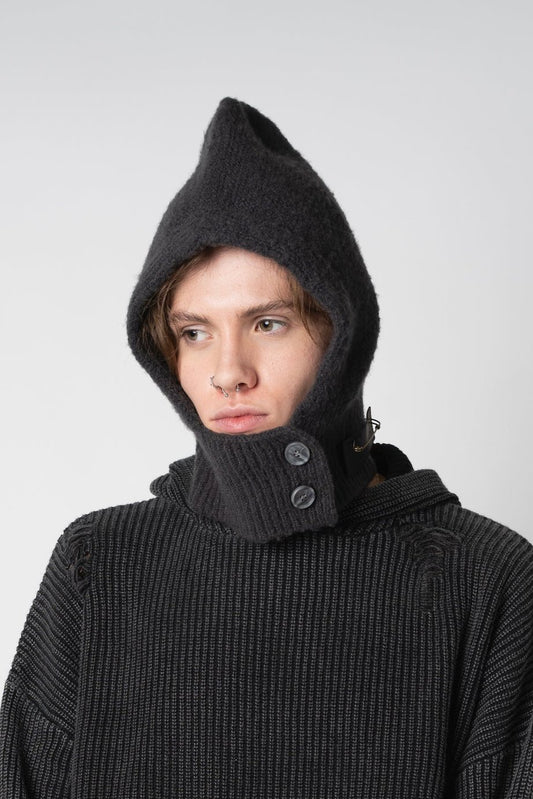 BUTTON BALACLAVA CHARCOAL