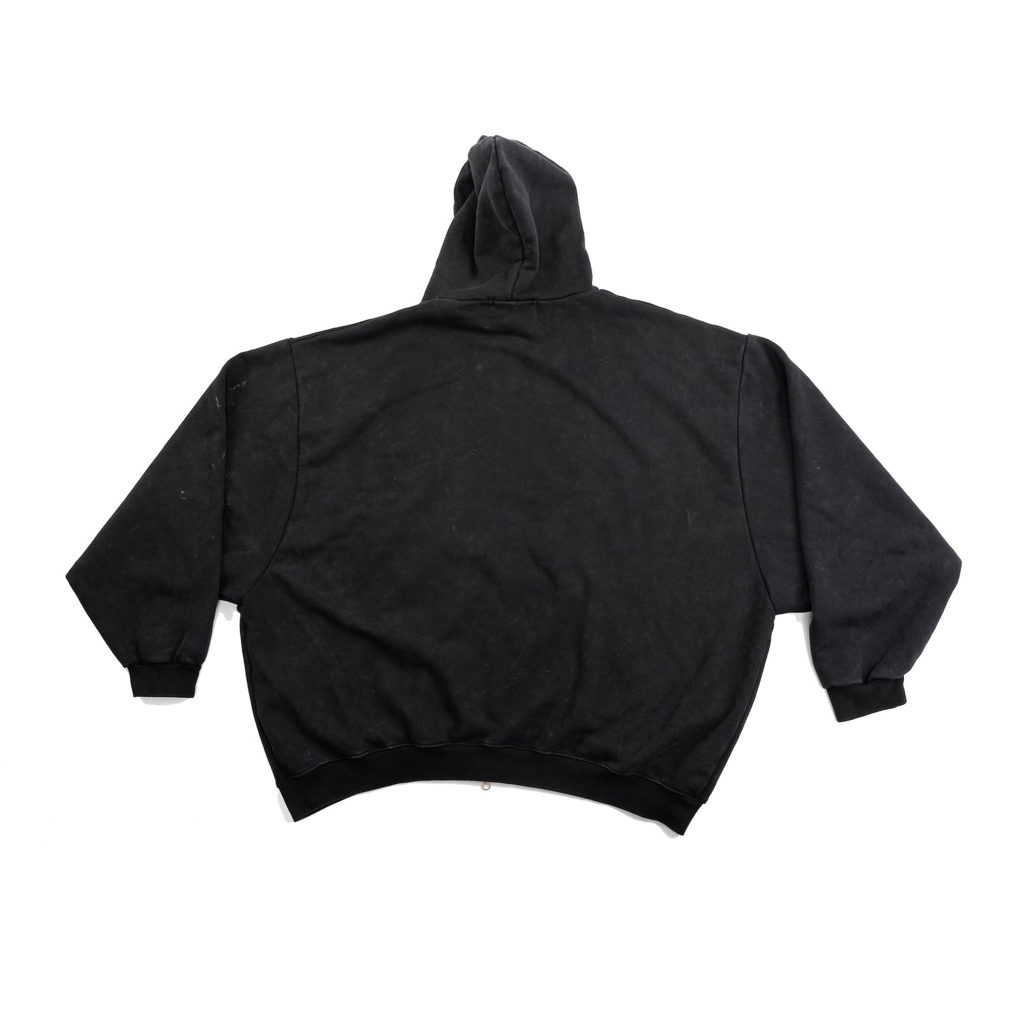 OVERSIZED ZIP UP HOODIE BLACK