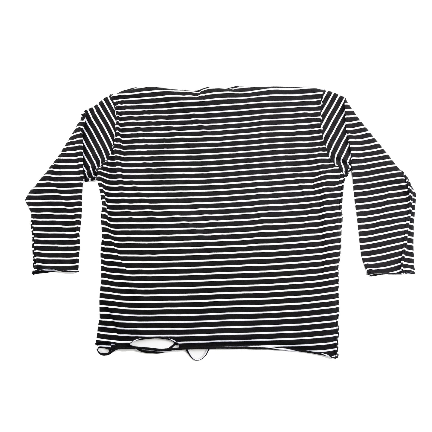 DISTRESSED LONG SLEEVE STRIPE