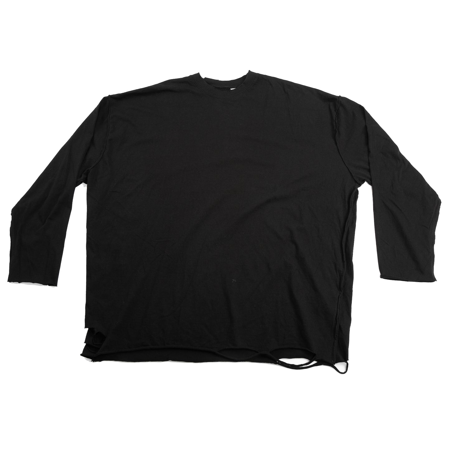 DISTRESSED LONG SLEEVE BLACK