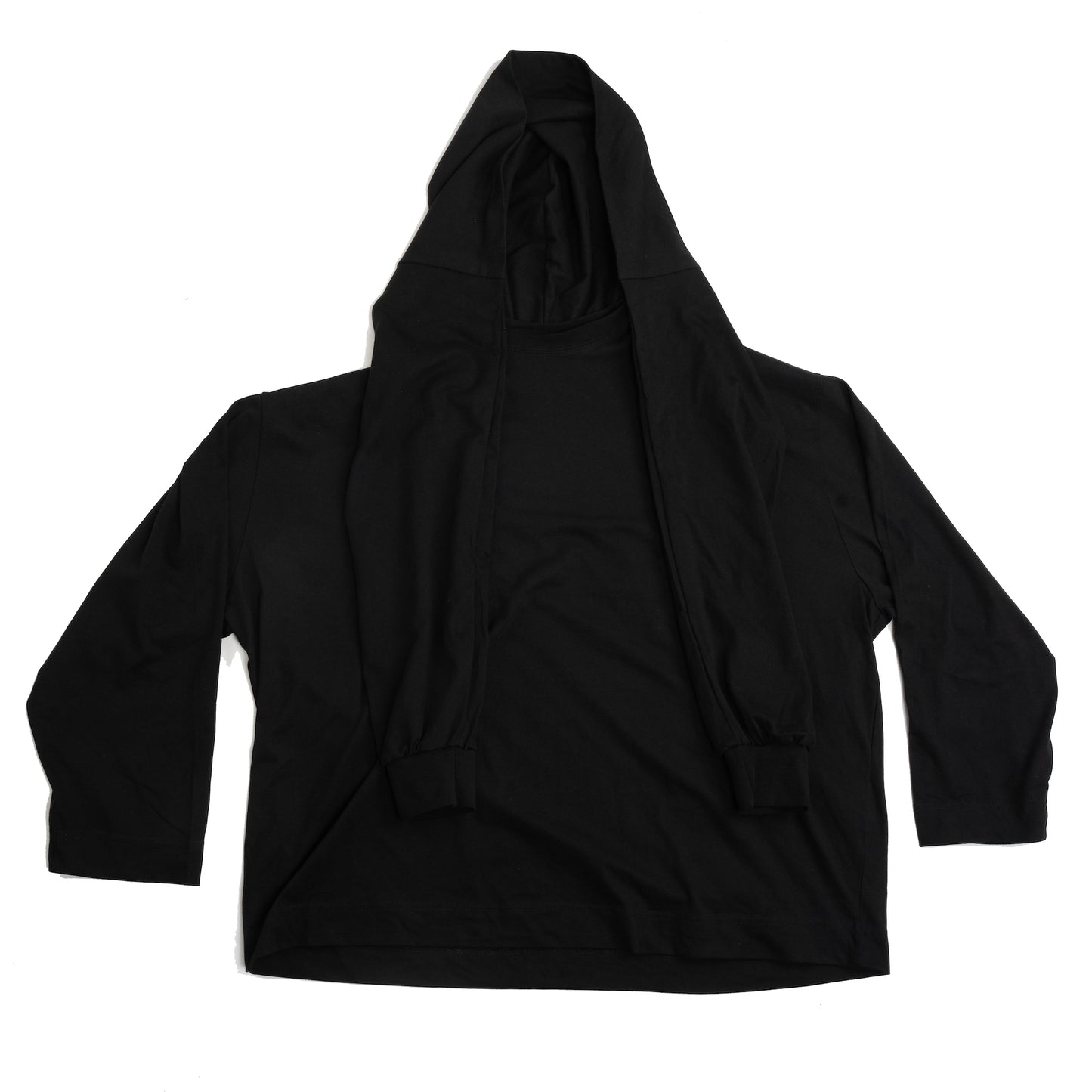 SLEEVE SHAPED MUFFLER HOODIE