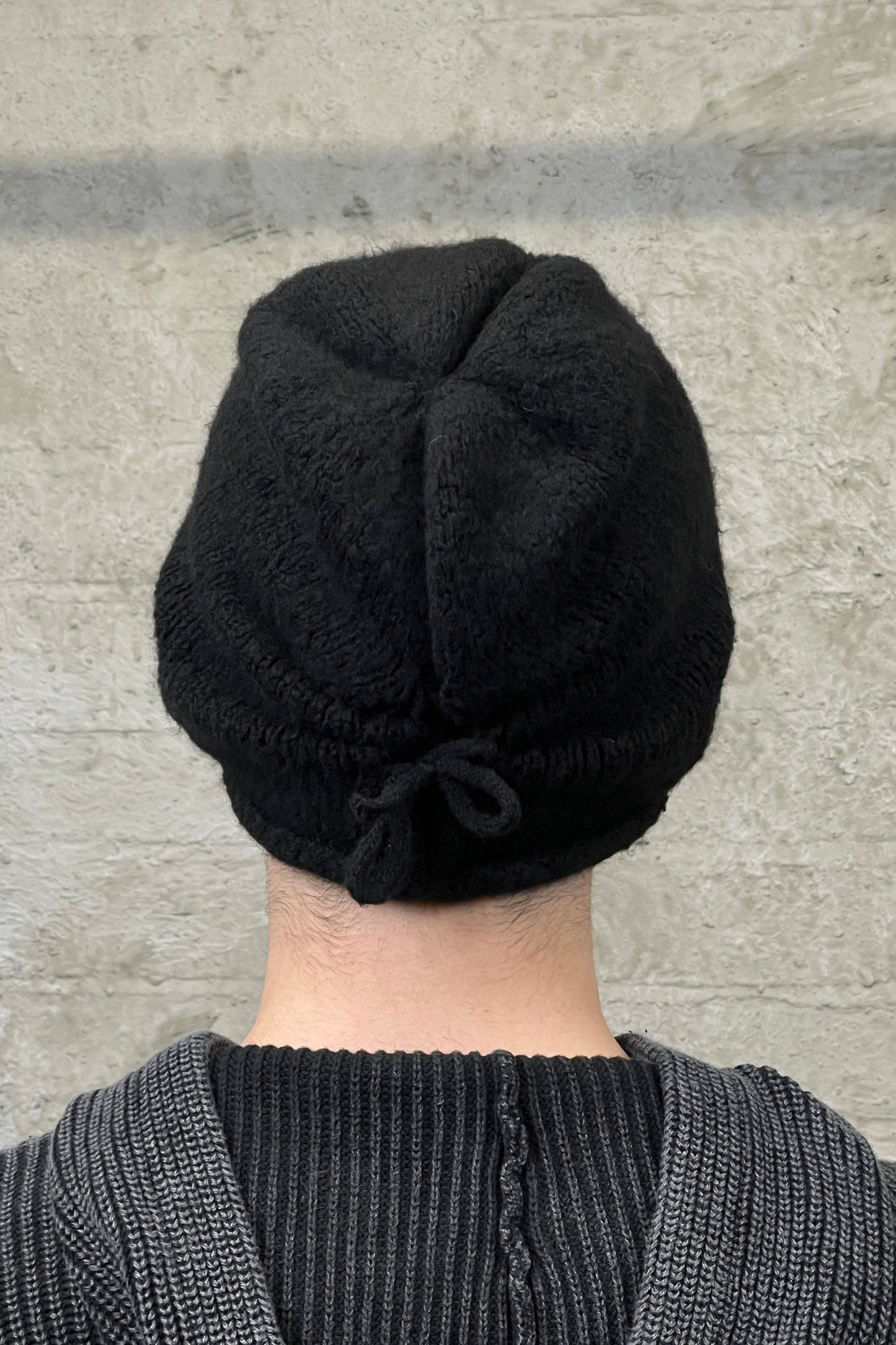 RAW HEM PLAIN BEANIE