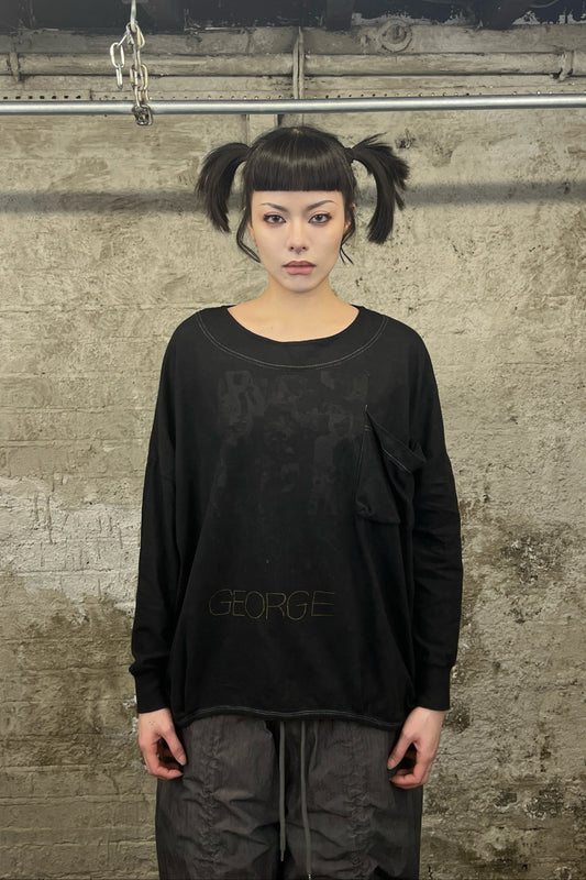 WIDE NECK DOLMAN T SHIRT