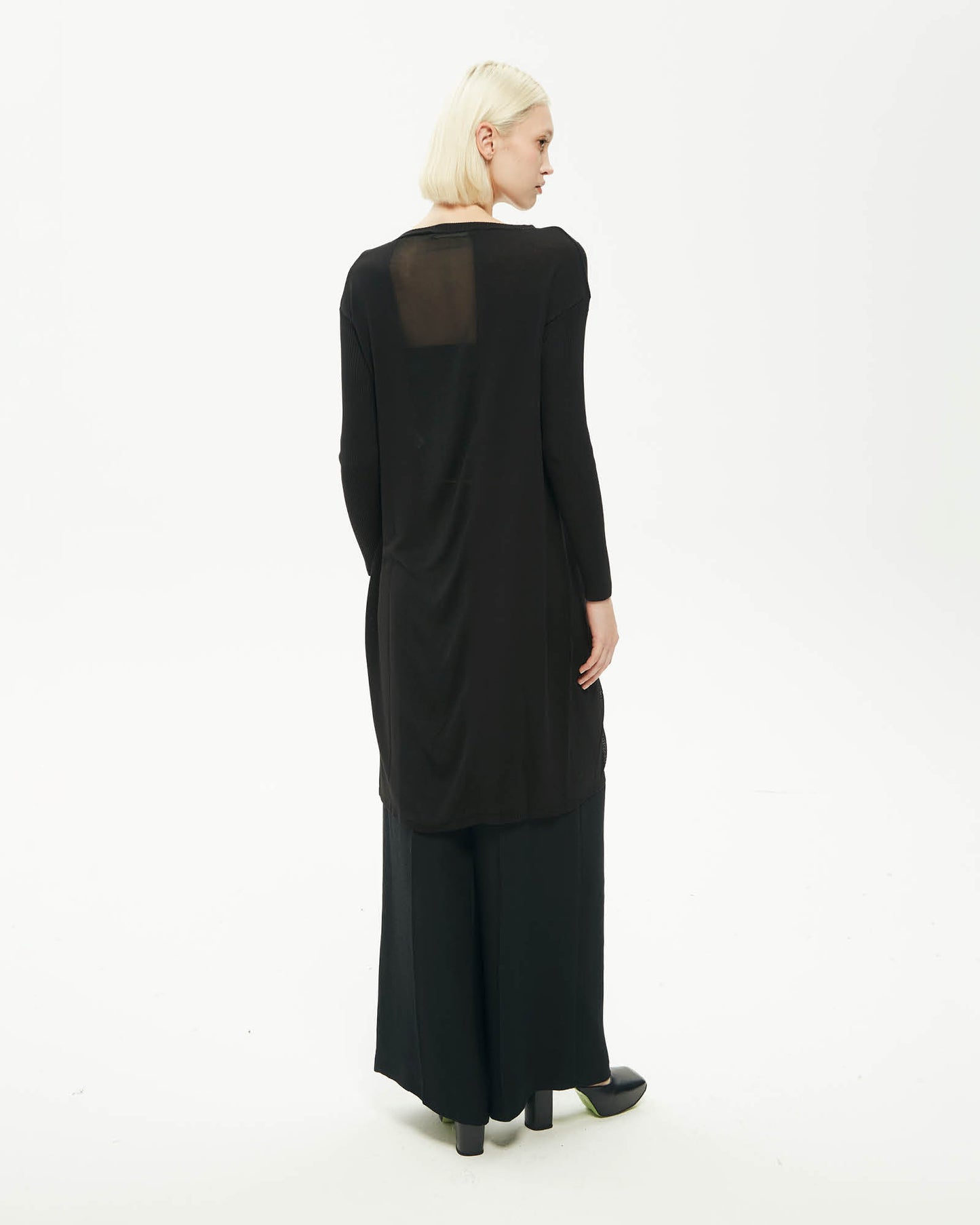 MALLONI LONG BLACK CARDIGAN