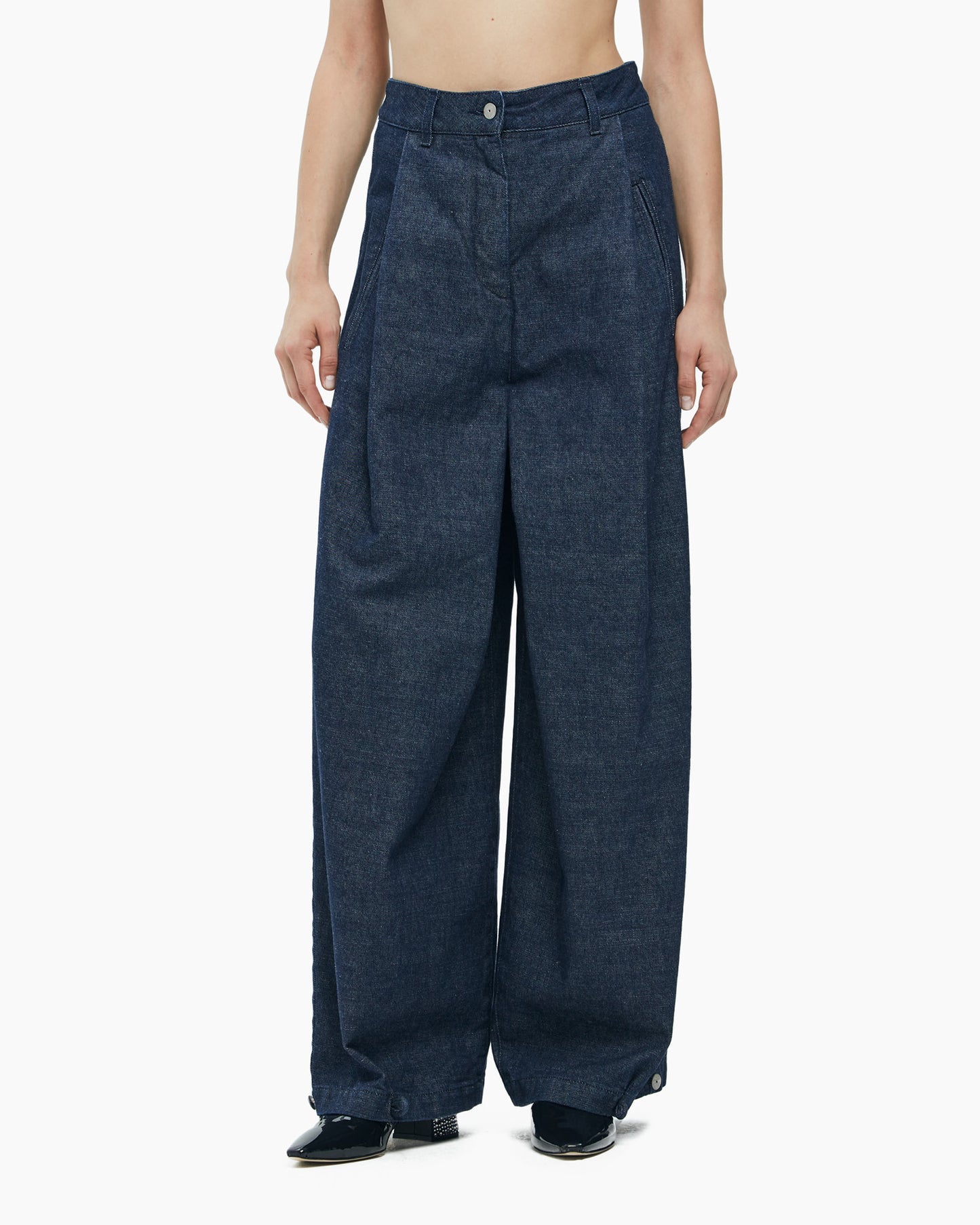 MALLONI WIDE DENIM PANTS