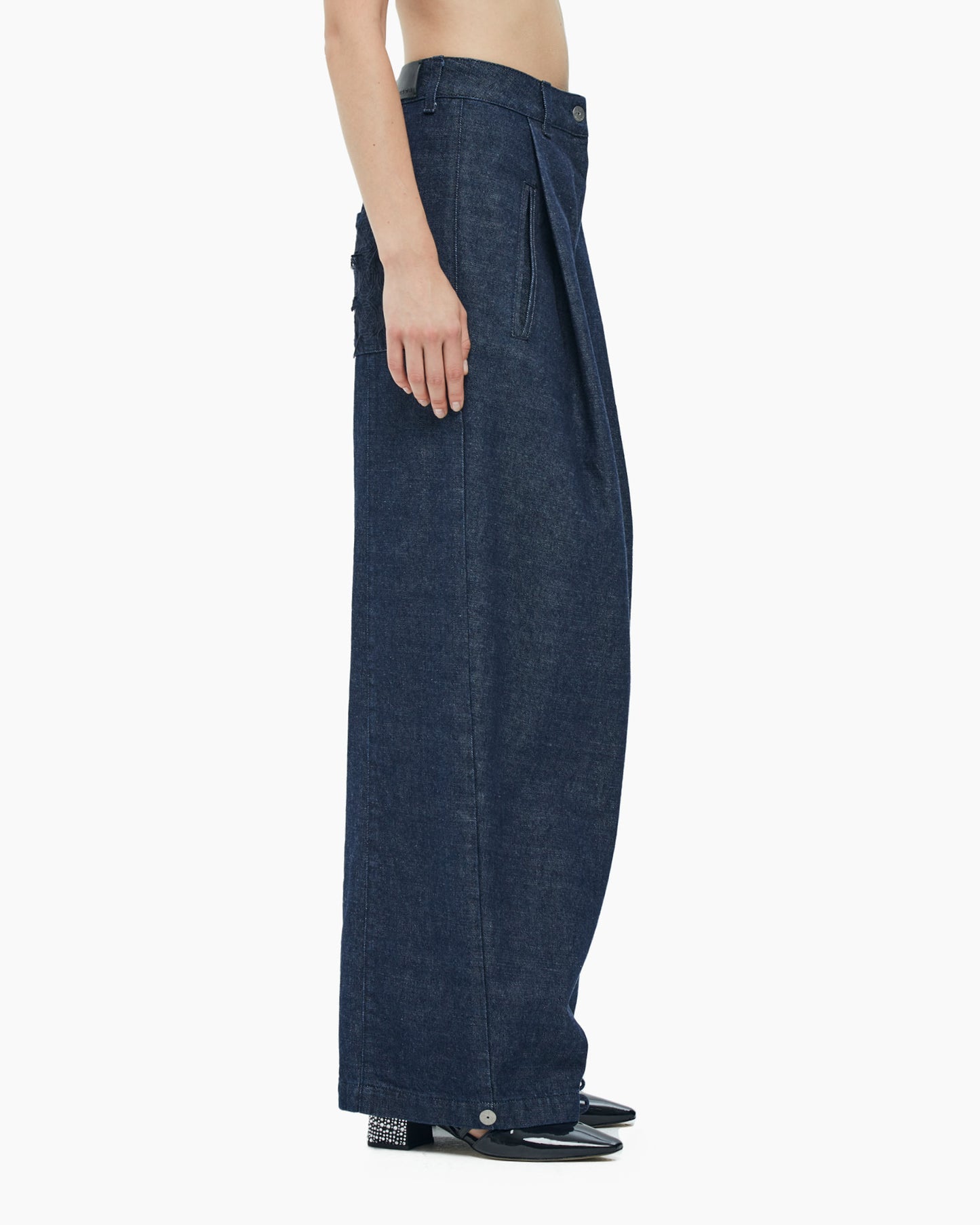 MALLONI WIDE DENIM PANTS