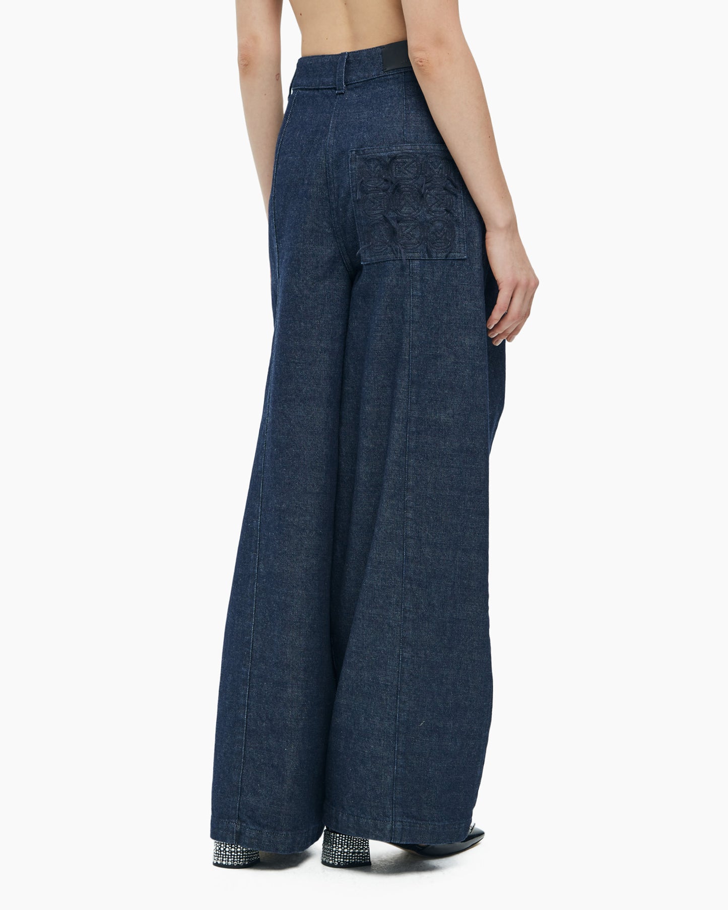 MALLONI WIDE DENIM PANTS