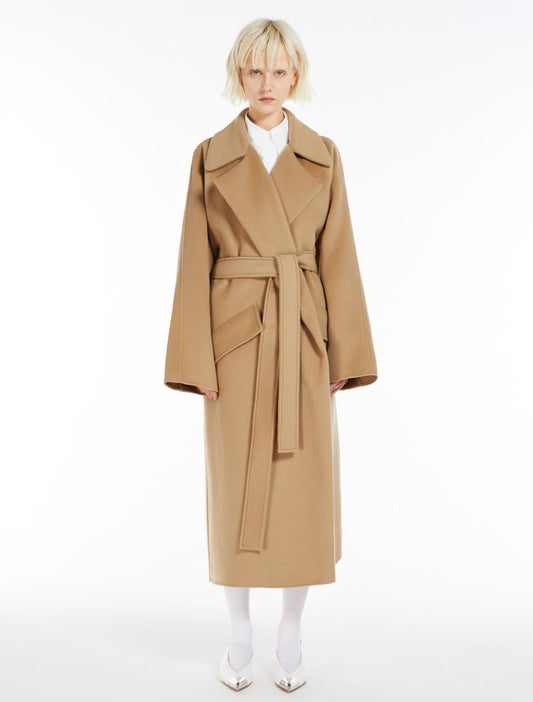 SPORTMAX CASHMERE-BLEND ROBE COAT