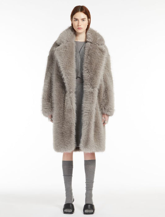 SPORTMAX FAUX FUR COAT