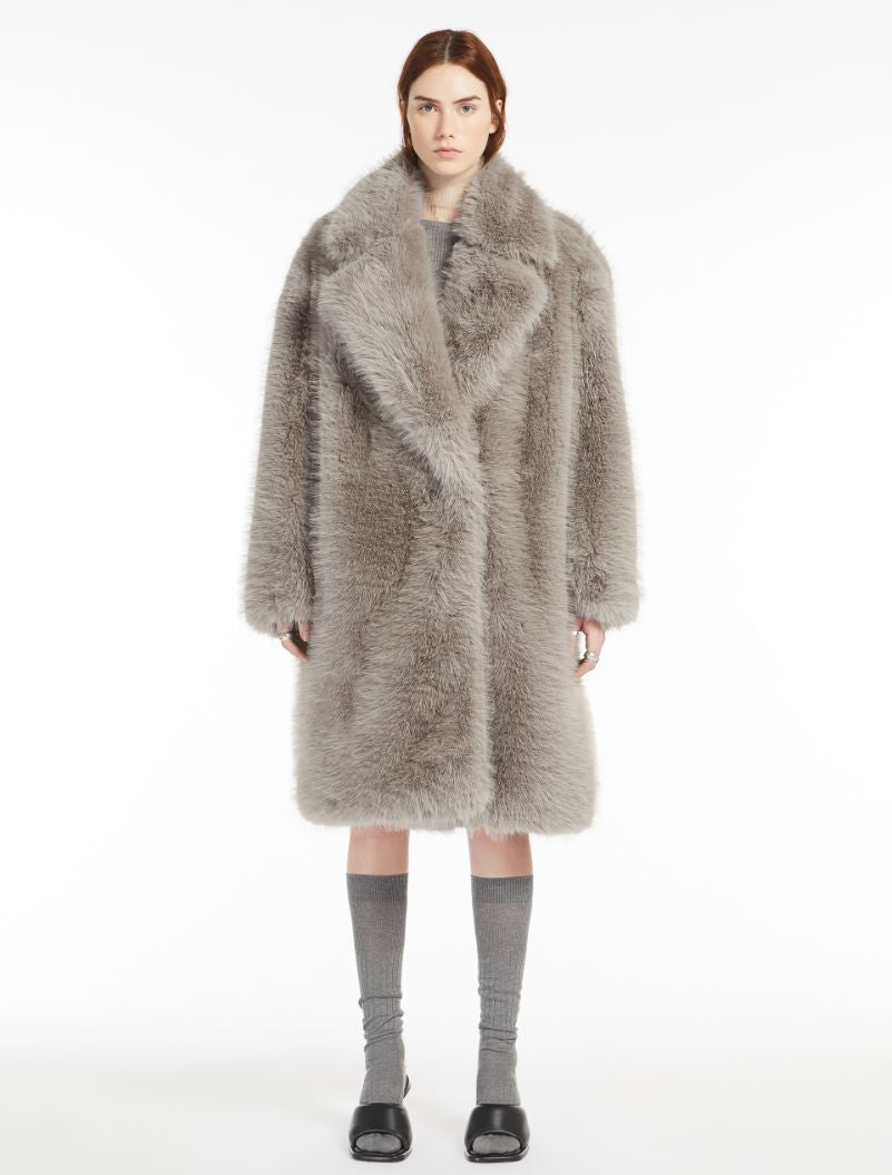 SPORTMAX FAUX FUR COAT