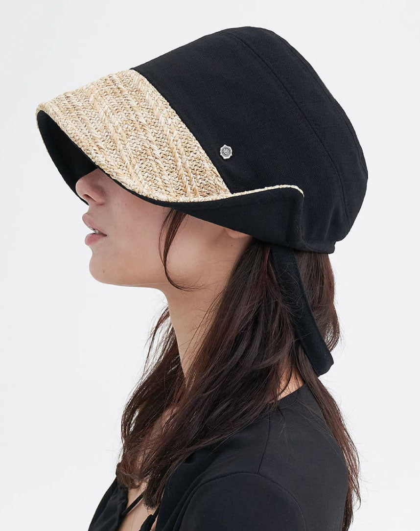 BROWN HAT ROCHA SUMMER BONNET STRAW