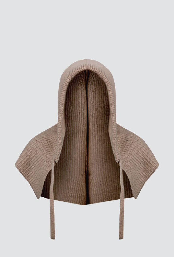 PEOPLE OF THE WORLD PURE CASHMERE 100 BALACLAVA BEIGE